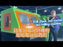 Bohrmaschine mit Doppelkopf-Schlitten-Fräsmaschine