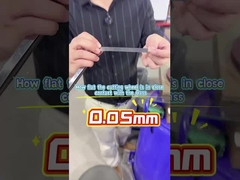 Bitte schauen Sie sich das Schneidrad fest gegen das Glas an.