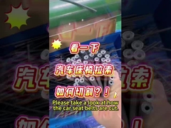 Bitte schauen Sie sich an, wie die Autositzgürtel geschnitten sind.