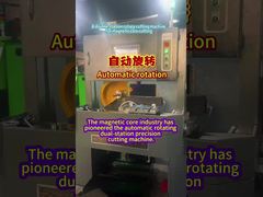 Die Magnetkernindustrie hat die automatische rotierende Präzisionsschneidemaschine mit Doppelstation als Pionierleistung eingeführt.